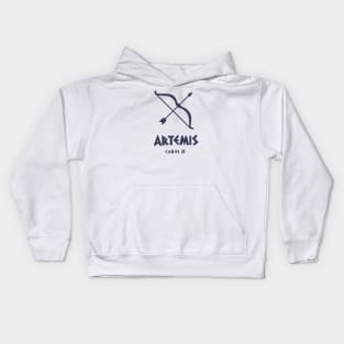 Artemis symbol cabin 8 Kids Hoodie